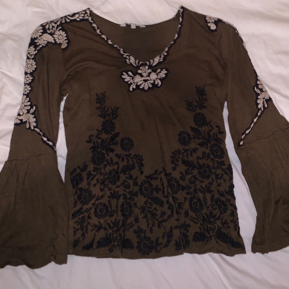 Lucky Brand Embroidered Top